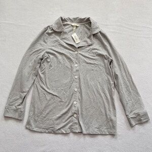 Soma Embracable PJ Grey/Silver Striped Top ONLY